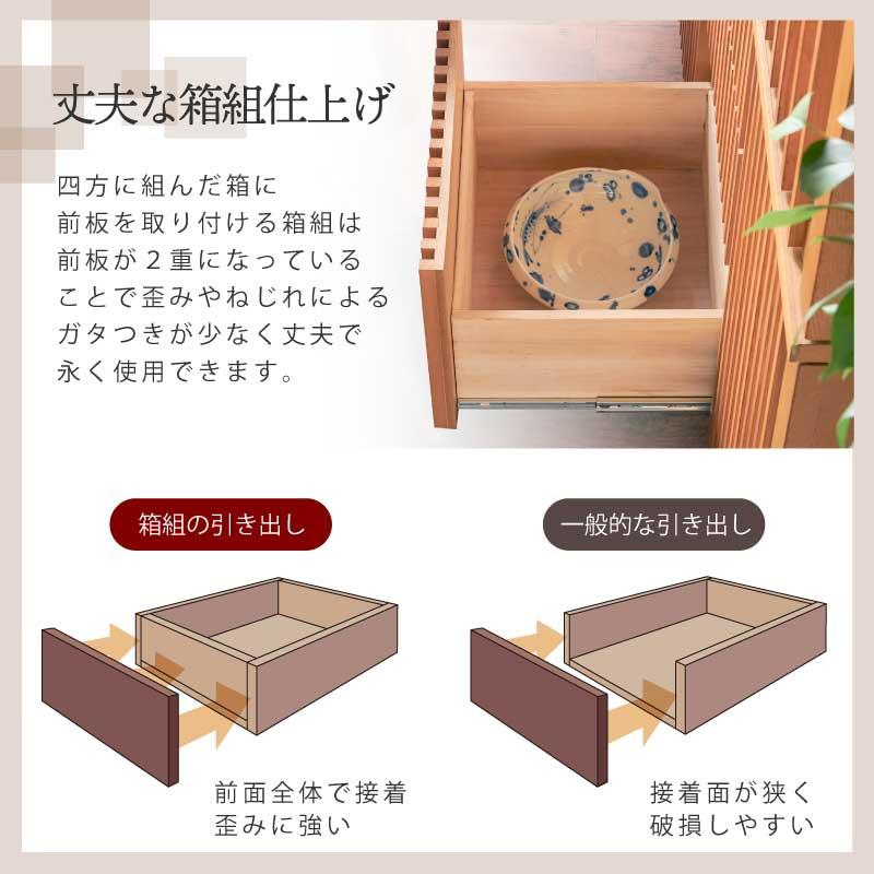 KAGUWORLD 食器棚 キッチン キッチン収納 120cm オープンボード