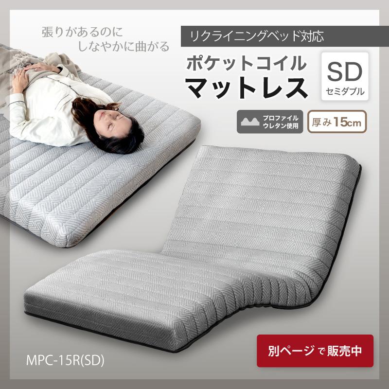 電動ベッド 介護ベッド リクライニングベッド 家庭用 セミダブル