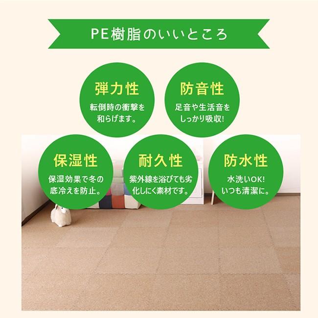 ジョイントマット コルクマット 大判 極厚2cm 45cm 24枚組 3畳 キズ防止 ペットに優しい 衝撃対策 子供部屋 赤ちゃん|kagurashi|11