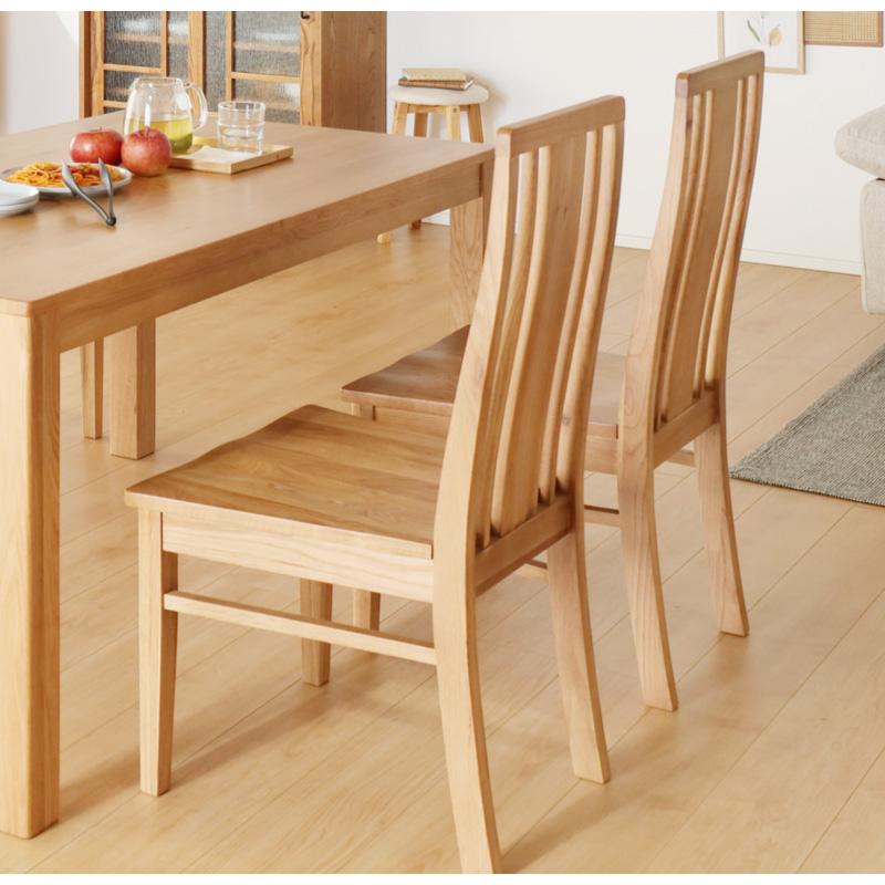 KAGUWORLD シエル 135cm ダイニング5点セット 板座 4人用 オーク