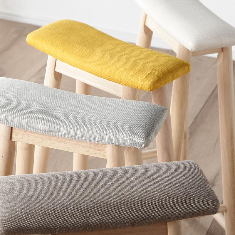 KAGUWORLD スツール スリム 完成品 ハイタイプ 天然木製 椅子 イス