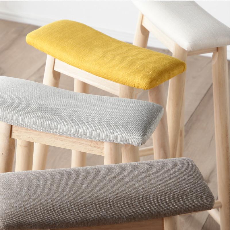 KAGUWORLD スツール スリム 完成品 ハイタイプ 天然木製 椅子 イス