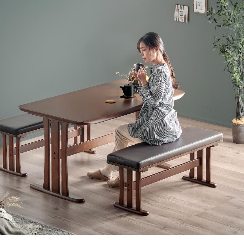 KAGUWORLD ベンチ 110cm ダイニング 単品 木製 2人用 2人掛け イス