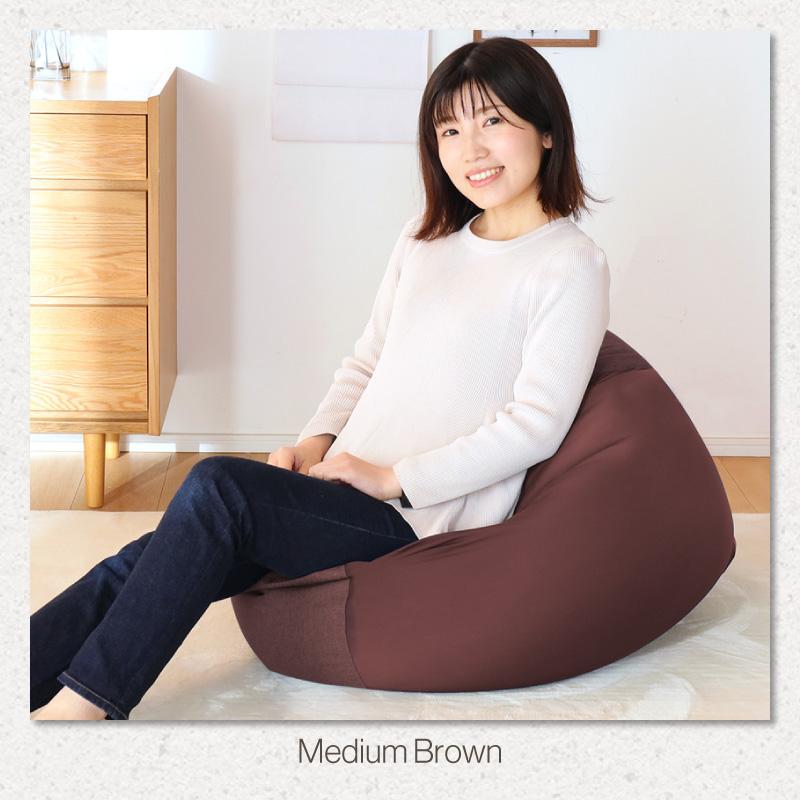 KAGUWORLD 人をダメにする ふわもこ ビーズクッション Lサイズ 4色