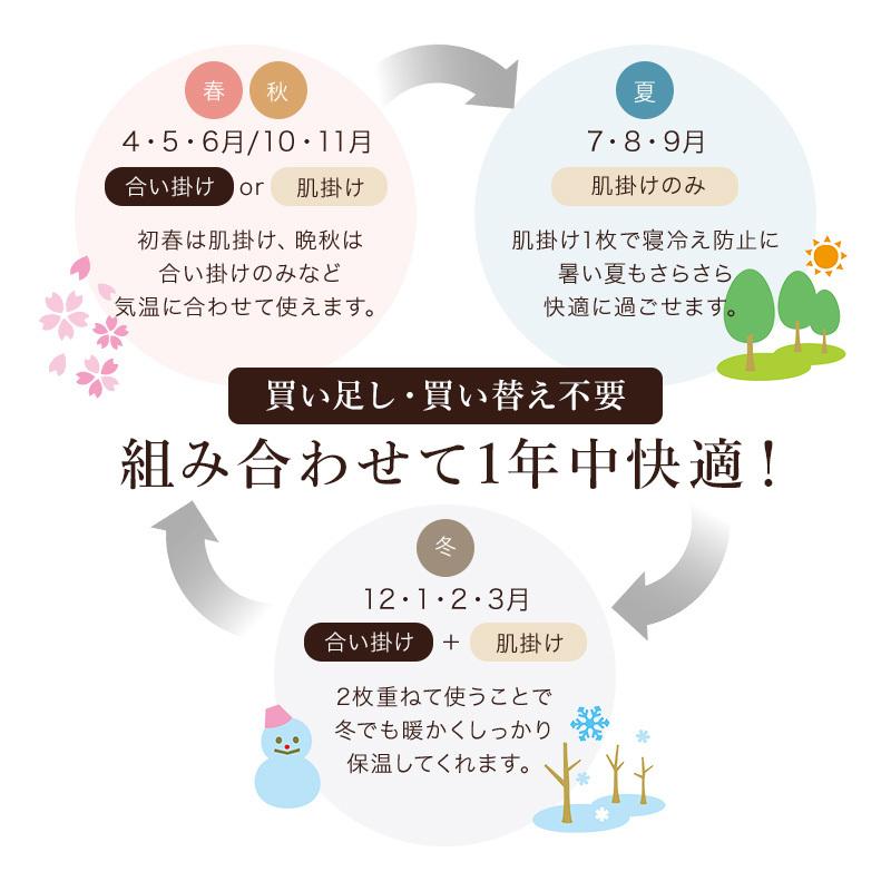 KAGUWORLD 羽毛掛け布団 シングル 2枚合わせ 羽毛布団 日本製 ダウン
