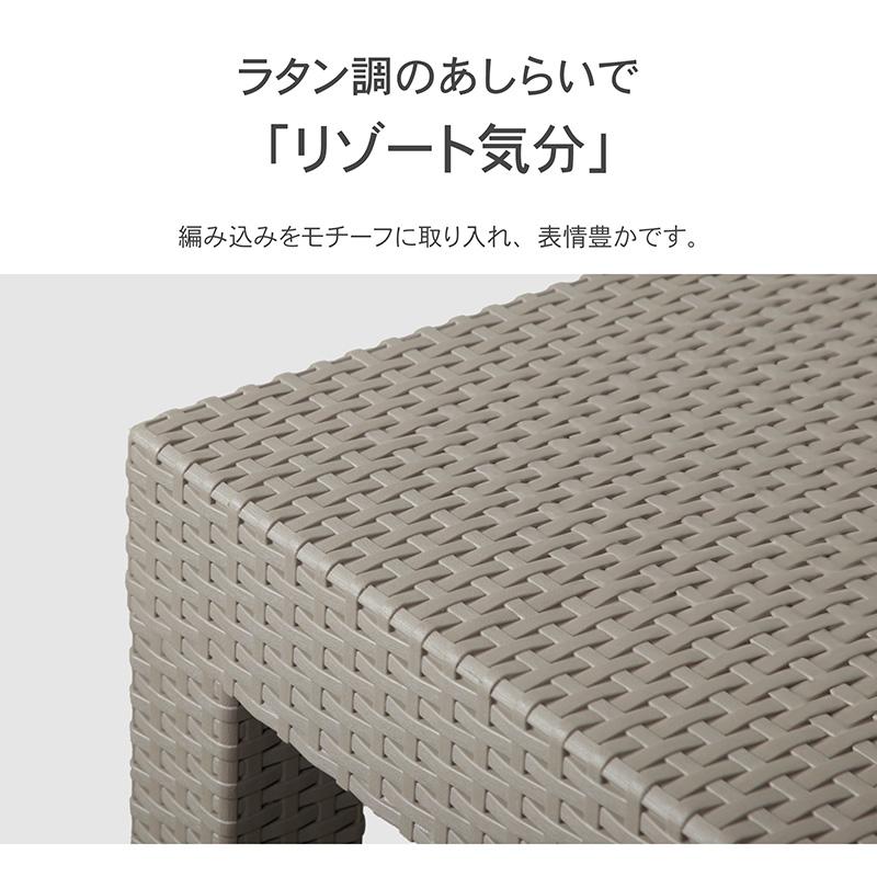 KAGUWORLD ガーデンテーブル 幅 150cm 150 テーブル 単品 長方形 四角