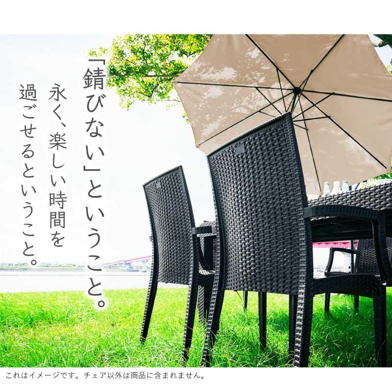 ガーデンチェア チェアー チェア 屋外用 肘付き 6脚セット ラタン 調