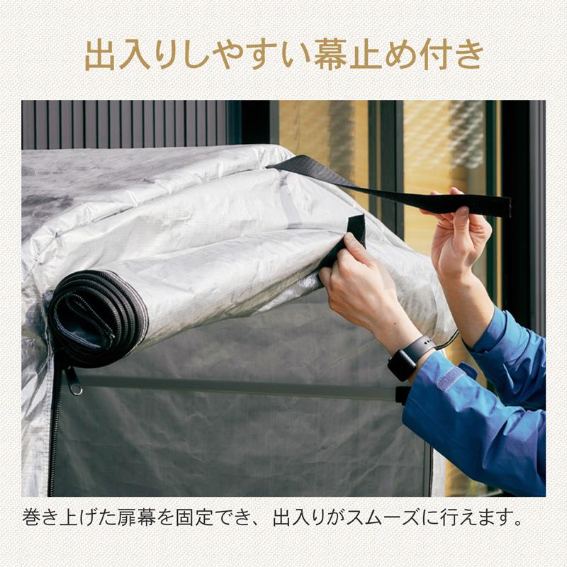アルミサイクルハウス M 2台用 3台用 Mサイズ 物置 屋外 自転車 バイク