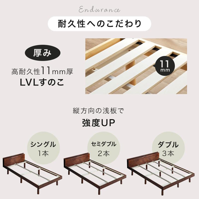 すのこダブルベッドフレーム、ダブルマットレス ベッド マットレス付き ダブル セット ベッドフレーム すのこ