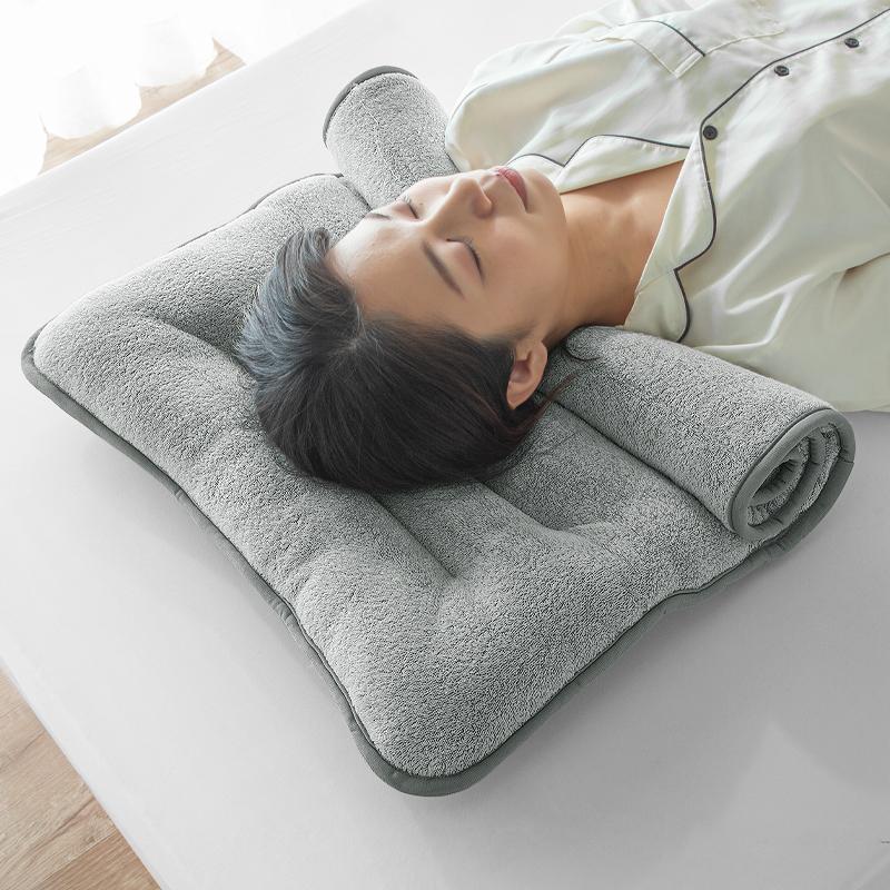 KAGUWORLD 洗える タオル枕 首枕 ロール枕 まくら 綿100％パイル