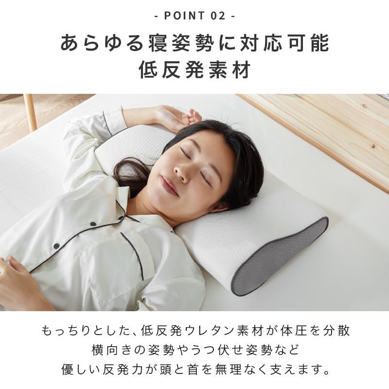 KAGUWORLD 低反発枕 頸椎サポート 肩こり 首こり 横向き寝 安眠枕 快眠