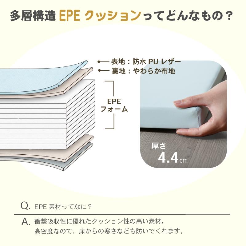 KAGUWORLD プレイマット 160cm 厚手 折り畳み 抗菌 防音 防水 ベビー