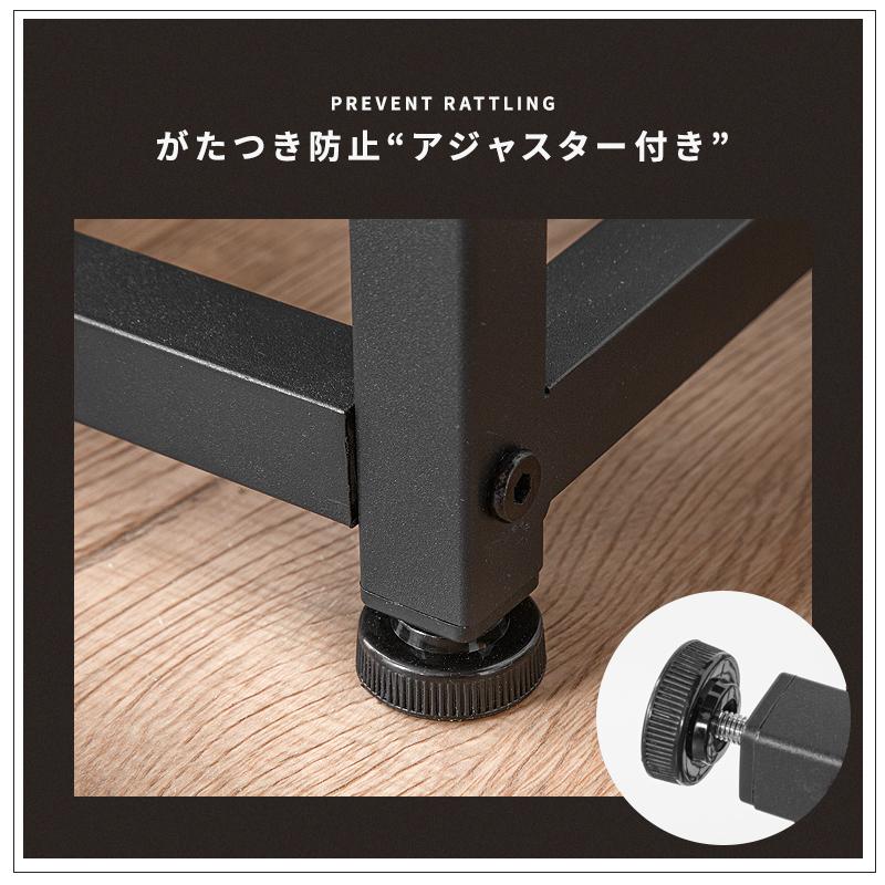 KAGUWORLD サイドテーブル ナイトテーブル ブックシェルフ 棚付き 木製