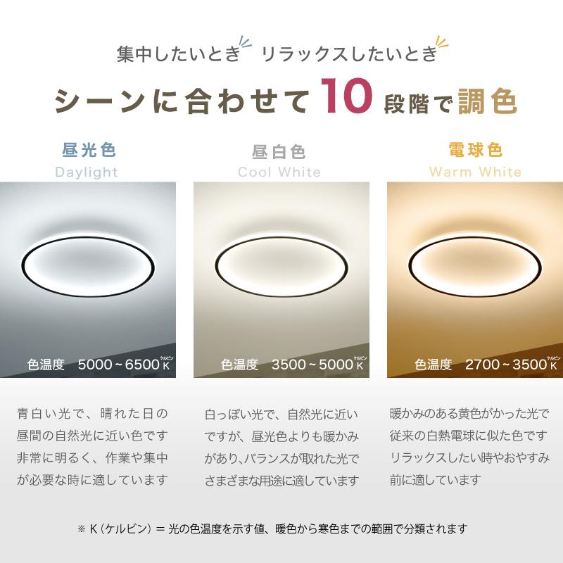 KAGUWORLD シーリングライト LED おしゃれ 調光調色 照明器具 9畳 50cm