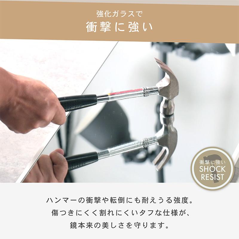 KAGUWORLD 鏡 ミラー アーチ型 姿見 全身鏡 40×150cm 割れにくい 安心
