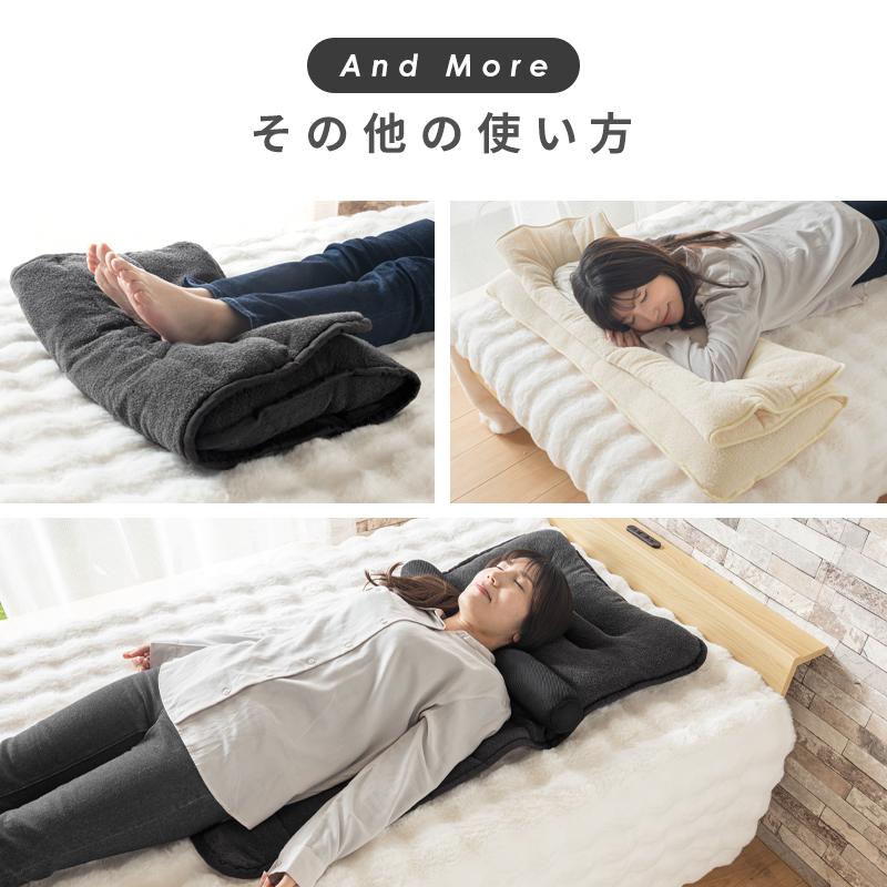 KAGUWORLD 洗える タオル枕 ワイド 首枕 ロール枕 まくら 綿100