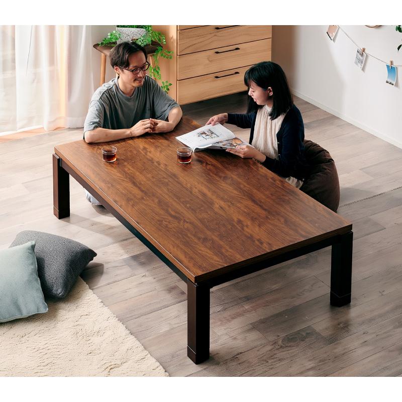 KAGUWORLD こたつテーブル 単品 80cm 家具調 木製 正方形 速暖
