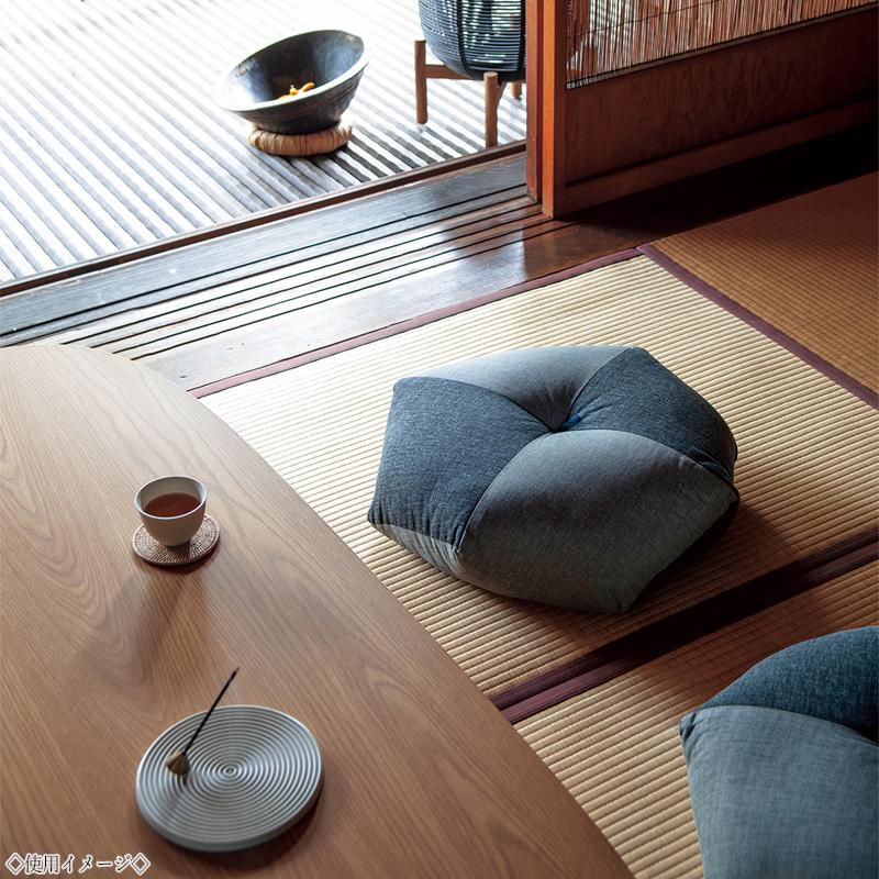 座布団 ざぶとん フロアクッション 五角形 幅55cm 奥行55cm 高さ14cm