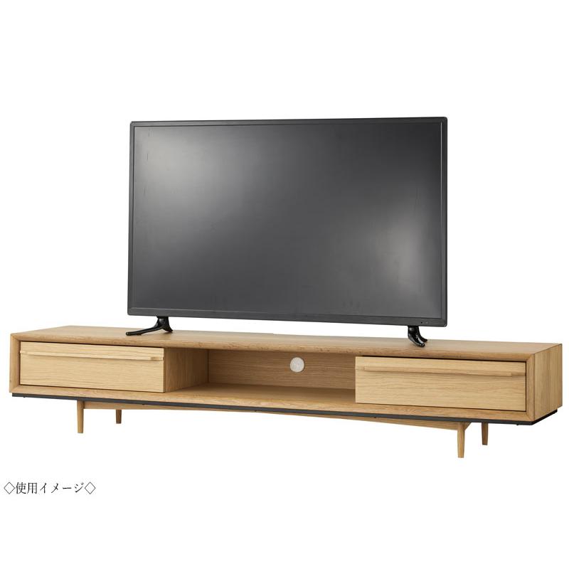 ローボード 棚 テレビ台 AVラック 幅180cm 天然木 オーク ナチュラル ブラウン ブラック AZ-0916_1