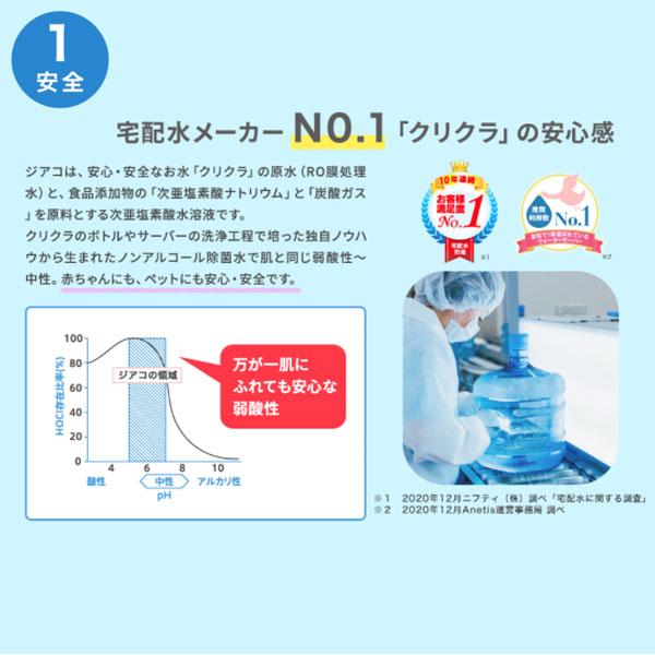 ZiACO ジアコ スターターキット 次亜塩素酸噴霧器 次亜塩素酸水溶液