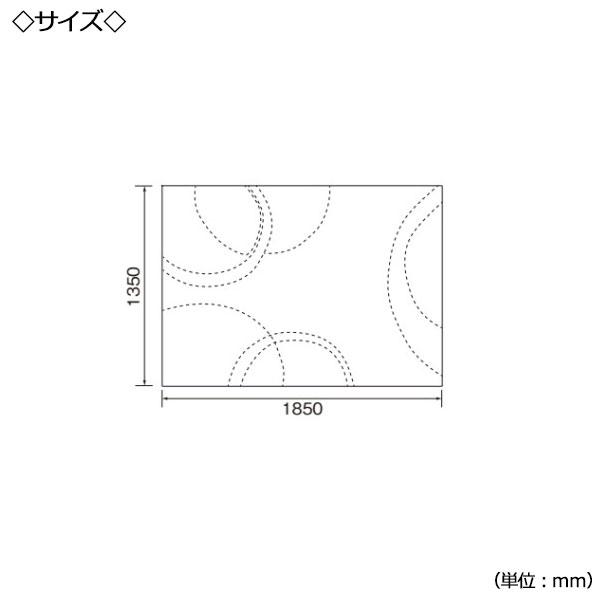 ラグマット 敷物 じゅうたん ラグカーペット らぐ 角型 長方形 185×135cm 20mm厚 1.5畳 防ダニ 抗菌 防臭 防音 ウレタン入り ベージュ グレー 日本製 CH-0675｜kaguro｜03