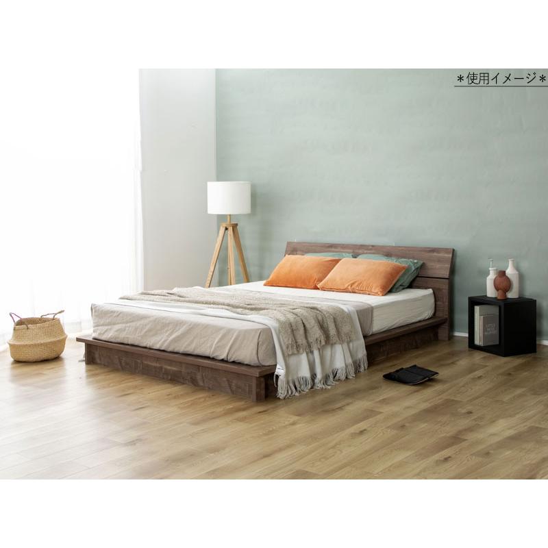 ベッド フロアベッド すのこベッド 木製ベッド Qサイズ クイーン シンプル ヘッドボード 床面すのこ 木目調 ツートンカラー ブラウン グレー CY-0038｜kaguro｜02