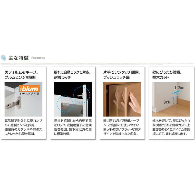 ワードローブ コート掛け ハンガーラック 幅30cm 片開 ミラー扉 鏡 姿見 全身鏡 Wハンガータイプ 国産 FZ-0344の画像