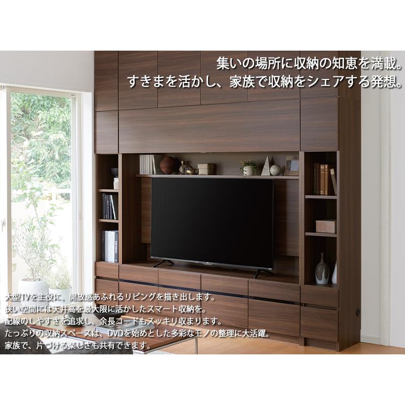 テレビボード キャビネット ローボード 高さ70cm オーダー幅161-180cm 開き扉4枚 すきま 収納 国産 FZ-0480_3