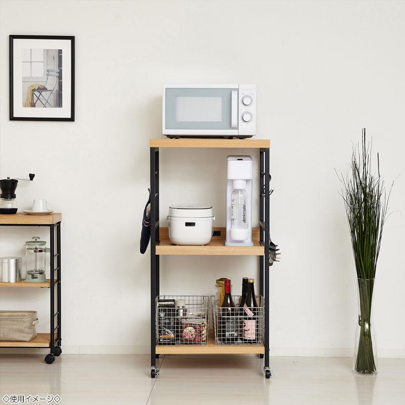レンジワゴン レンジ台 キッチンラック カウンター 収納棚 幅