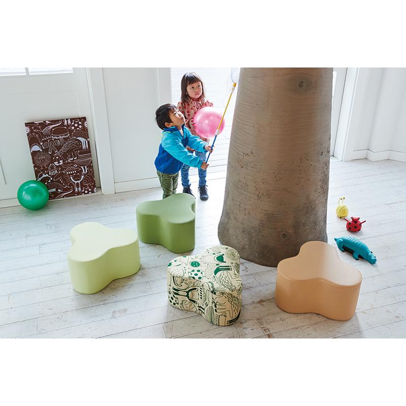 スツール キッズチェア 学習チェア 勉強椅子 子どもイス 幅46.5cm 高さ25cm ポリエチ発泡 張地Cランク 【送料別】 KS-0100の画像