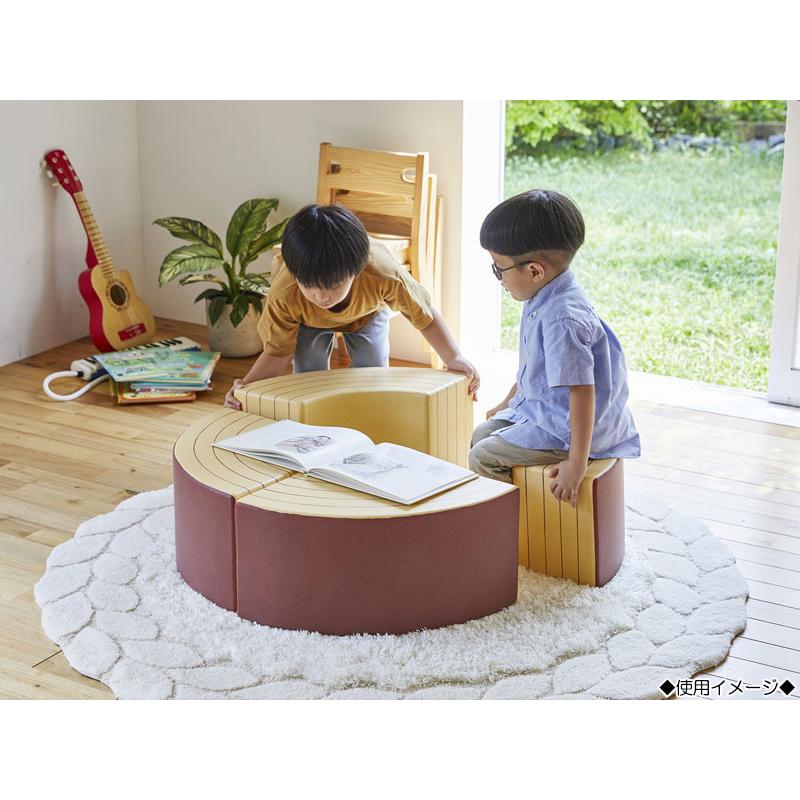 ラグマット 敷物 じゅうたん φ150cm パイル10〜40mm アクリル ポリエステル 防ダニ 白 アイボリー 【送料別】 KS-0266_4