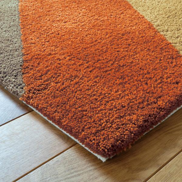 ラグマット 敷物 じゅうたん 角型 スクエア 長方形 140×200cm パイル15mm アクリル 防ダニ モダン 【送料別】 KS-0267_3