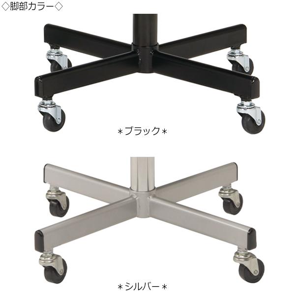スツール 作業用チェア ワークチェア 丸椅子 診察イス スチール脚 ゴムキャスター 黒レザー MT-0343-gentei_1