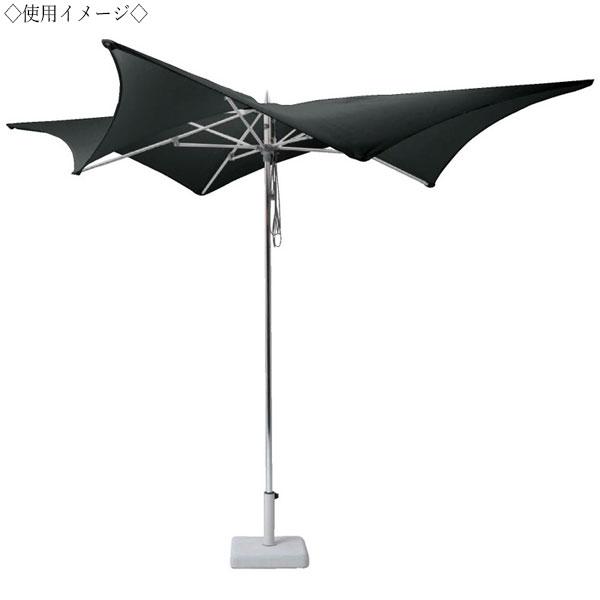 パラソル別売り パラソルベース パラソルスタンド パラソル台 土台 重り ガーデンパラソル用 支柱φ25〜55mm用 角形 白 黒 NE-0038
