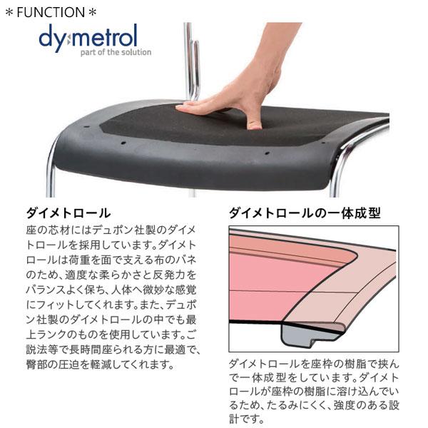 オフィスチェア 待合椅子 リフレッシュチェア 塗装脚 レザー張り ロングプラパート付 【パンドウイット】 スタッキング可能 NO-1105-1