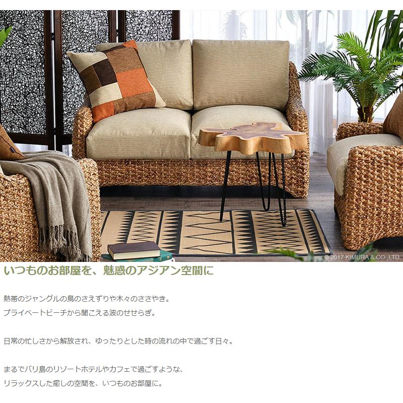 ② 天然木 カフェ風 サイドテーブル 木製 花台 飾り棚 ナイトテーブル