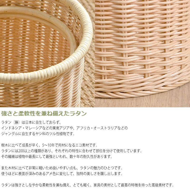 ごみ箱 ダストボックス くず入れ 籐バスケット 丸型 円型 φ27cm