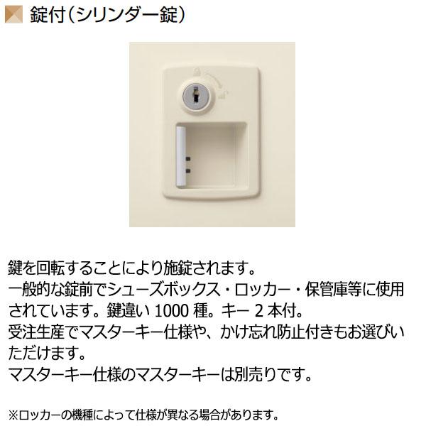3列2段6人用 奥深 シューズボックス 下駄箱 靴箱 シューズラック スチール シリンダー錠付 鍵付 扉付 学校 オフィス 玄関 収納 【送料別】 SE-0098_2