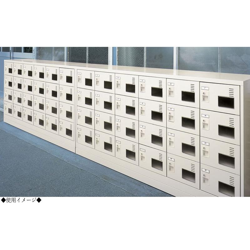 美品 シューズボックス 3列4段12人用 下駄箱 Se 01 収納 玄関 オフィス 学校 業務用 扉付 鍵付 南京錠 アクリル窓付 スチール シューズラック 靴箱 オフィス収納