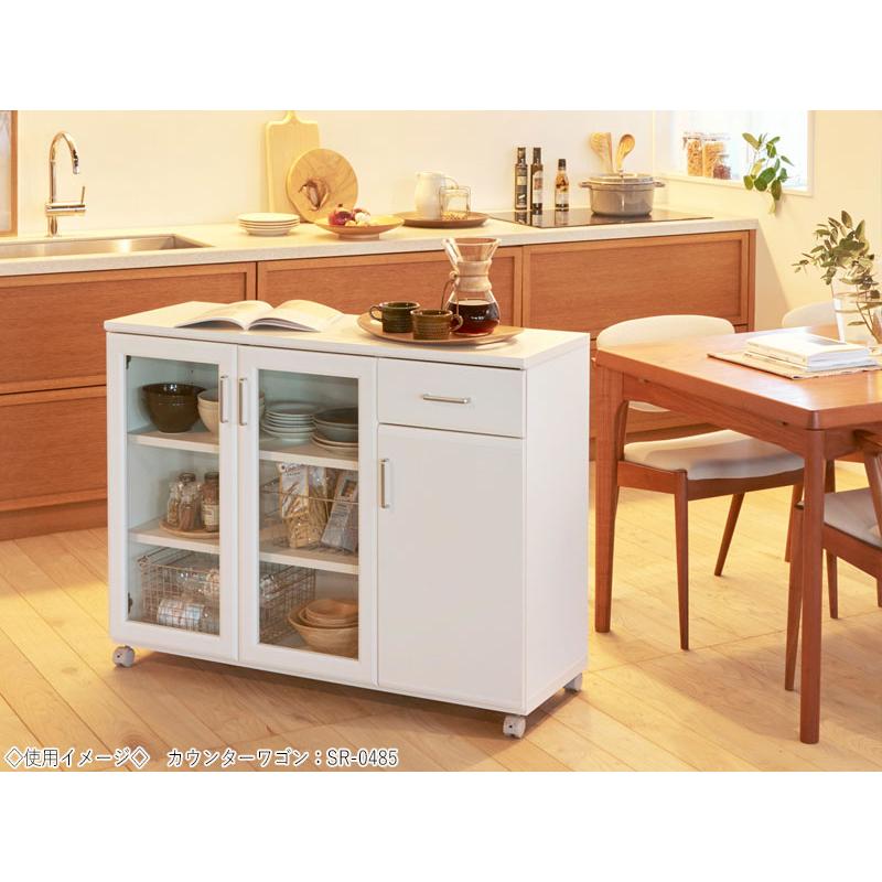 【美品】★3日間限定★ホワイトキッチン収納 食器棚・カウンター 楽天市場】☆ P3倍 マラソン期間限定 ☆ 食器棚 ロータイプ キッチン