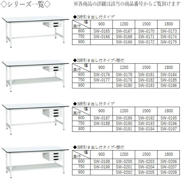 作業台 ワークベンチ テーブル 幅120cm 奥行75cm 高さ74cm 1段引き出し 