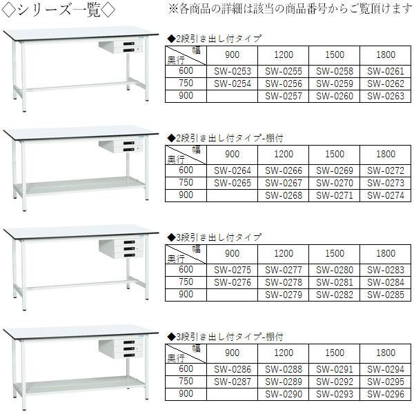 【新品・送料無料】フリーテーブル　90cm幅　奥行60cm　BK/WH 作業台 ワークベンチ テーブル 幅90cm 奥行60cm 高さ90cm スタンダード