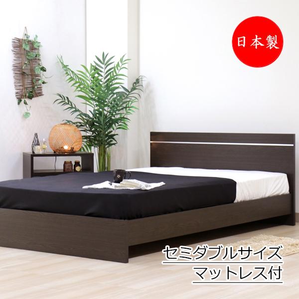 絶対一番安い ベッド マットレス付 パネル型ラインデザインベッド セミダブル Sdサイズ 寝具 Tm 0086 最新の激安 Cafeduberry Com