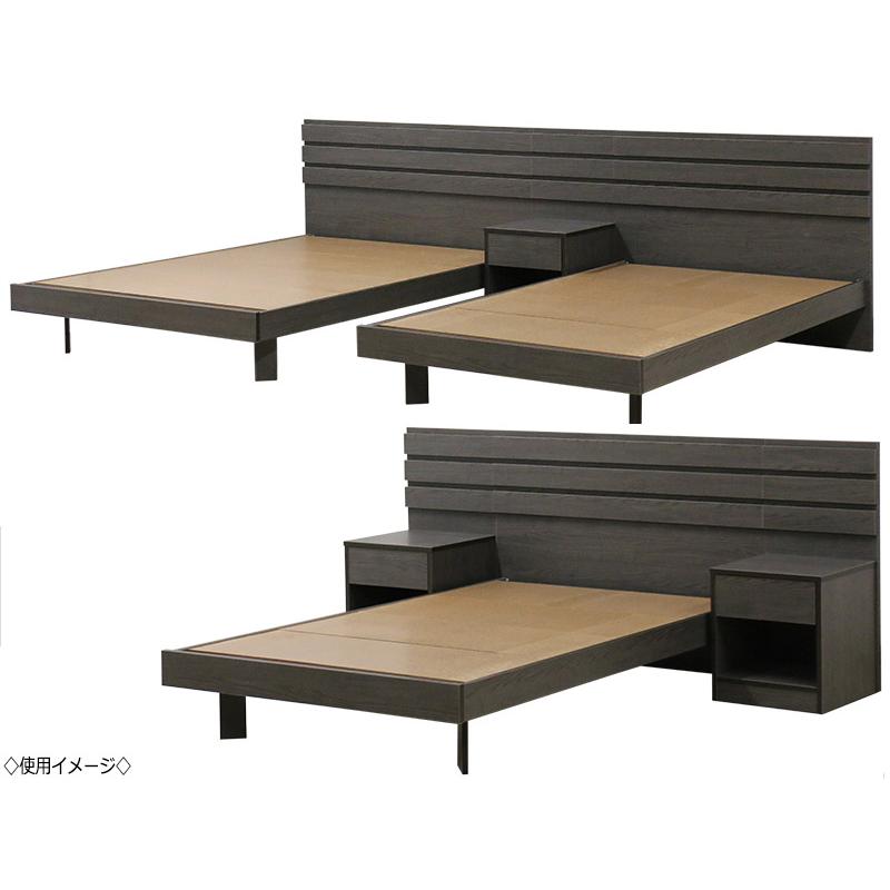 繋がるラインが美しい ホテルスタイルベッド ベッド マットレス付