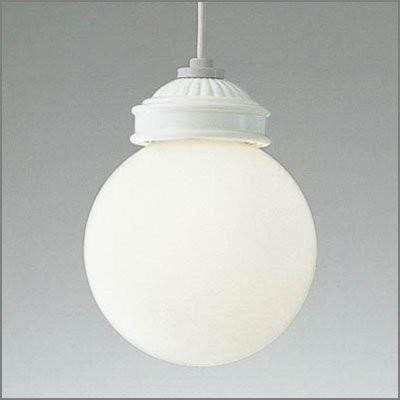 レトロデザイン アンティーク風丸型陶器 ペンダント照明LEDライト（ホワイト）mp40427-01-90