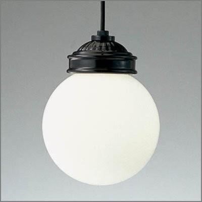レトロデザイン アンティーク風丸型陶器 ペンダント照明LEDライト（ブラック）mp40427-02-90