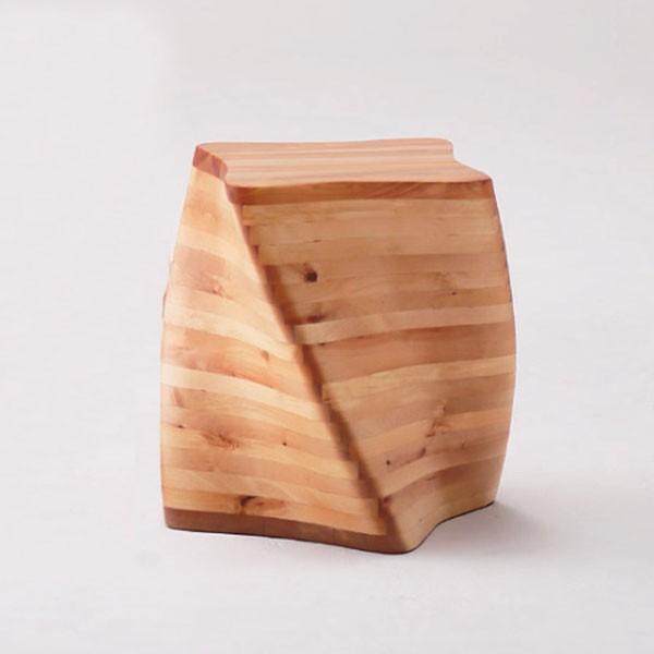 スツール角木製スツールモダンアジアン家具スツール ハンドメイド無垢家具muc0321nc