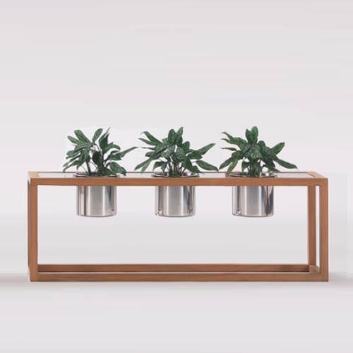 おしゃれ ガーデンデザインプランター3連ディスプレイ 植栽用ポット付インテリア オブジェ Muk0116 Muk0116 家具セレクトコムyahoo 店 通販 Yahoo ショッピング