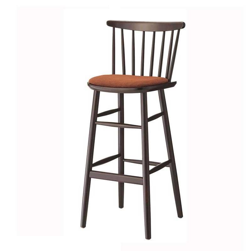 カウンターチェアー木製椅子曲木椅子座張り 業務用店舗用カラー2色 nina-2h :nina-2h:家具セレクトコムYahoo!店 - 通販