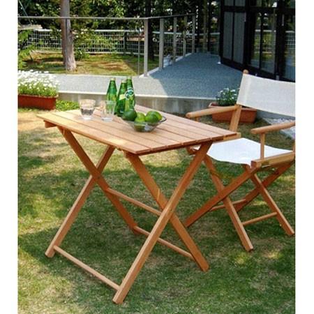 ガーデンテーブル 折り畳みテーブルイタリアオープンカフェ 木製 